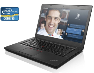 БУ Ноутбук Б-класс Lenovo ThinkPad T460 / 14&quot; (1366x768) TN / Intel Core i5-6200U (2 (4) ядра по 2.3 - 2.8 GHz) / 4 GB DDR4 / 128 GB SSD / Intel HD Graphics 520 / WebCam из Европы