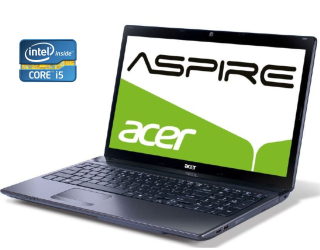 БУ Ноутбук Acer Aspire 5750G / 15.6&quot; (1366x768) TN / Intel Core i5-2450M (2 (4) ядра по 2.5 - 3.1 GHz) / 8 GB DDR3 / 240 GB SSD / Intel HD Graphics 3000 / WebCam / DVD-ROM / Win 10 Pro  из Европы