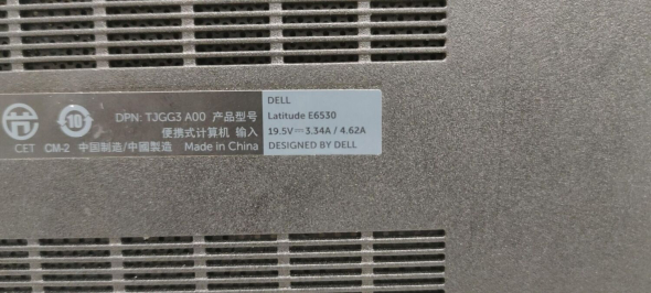 Ноутбук Б-класс Dell Latitude E6530 / 15.6&quot; (1366x768) TN / Intel Core i5-3210M (2 (4) ядра по 2.5 - 3.1 GHz) / 4 GB DDR3 / 120 GB SSD / Intel HD Graphics 4000 / WebCam - 9