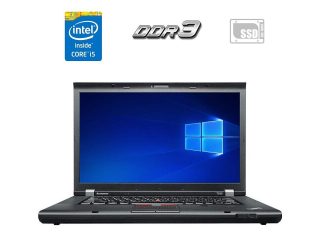 БУ Ноутбук Б-класс Lenovo ThinkPad T530 / 15.6&quot; (1600x900) TN / Intel Core i5-3320M (2 (4) ядра по 2.6 - 3.3 GHz) / 4 GB DDR3 / 120 GB SSD / Intel HD Graphics 4000 / WebCam из Европы